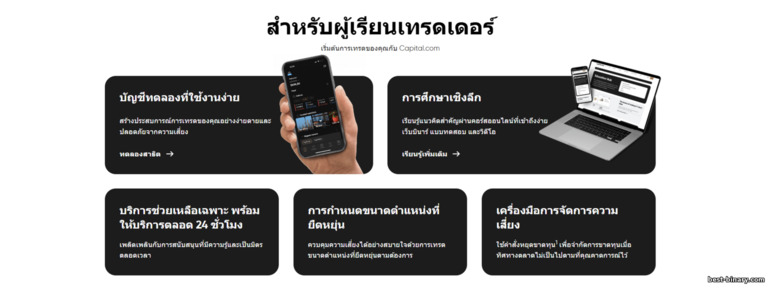 Capital.com สำหรับผู้เริ่มต้นเทรด Capital.com สำหรับผู้เริ่มต้นเทรด