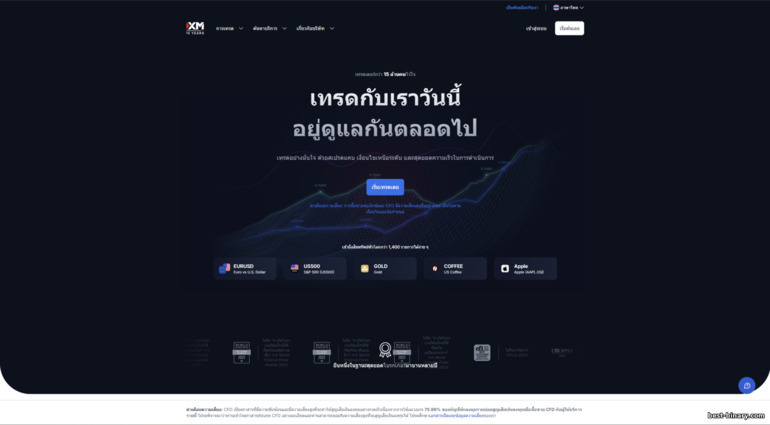เว็บไซต์ทางการโบรกเกอร์ XM เว็บไซต์ทางการโบรกเกอร์ XM