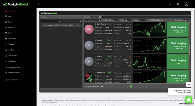 คัดลอกการเทรดกับ IC Markets คัดลอกการเทรดกับ IC Markets