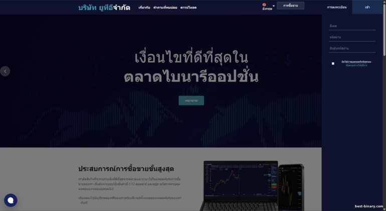 สมัครบัญชีเทรดกับ ute.limited